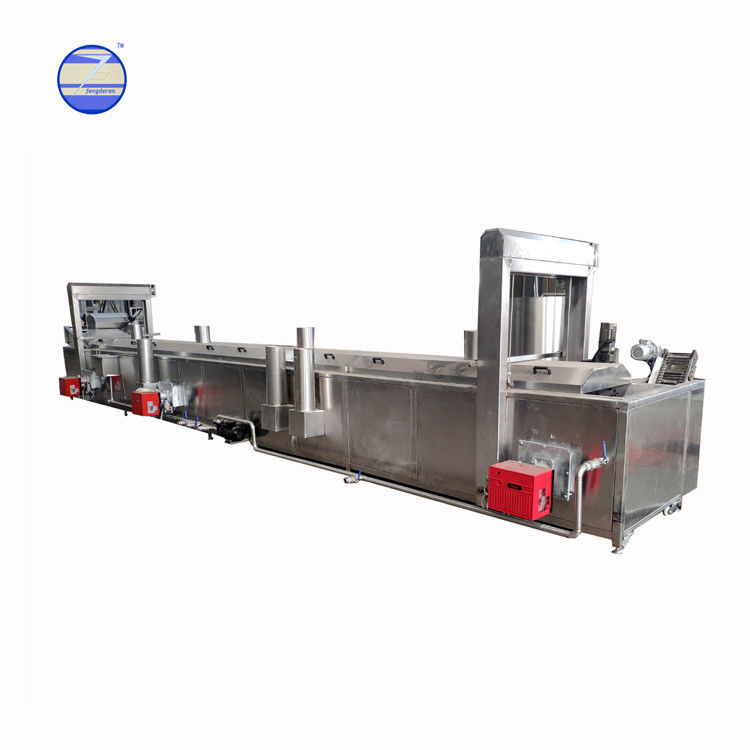 Fully Automatic Continuous Fryer Potato Chips Production Line Potato Crisps Making Frying Machine