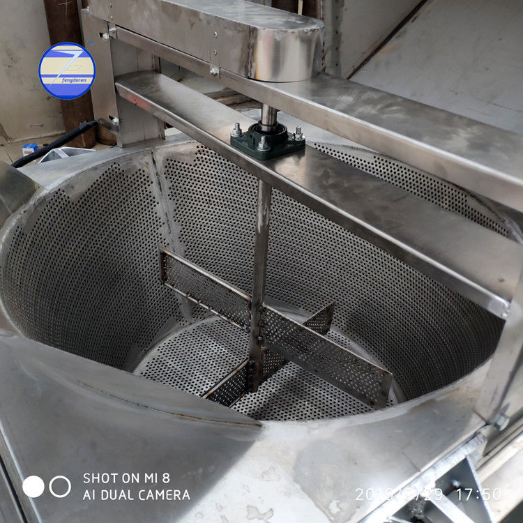 Automatic Gas Heating Vegetabel/Meat/Peanut/Bean/Nut/Snack Machine Frying Machine Batch Fryer
